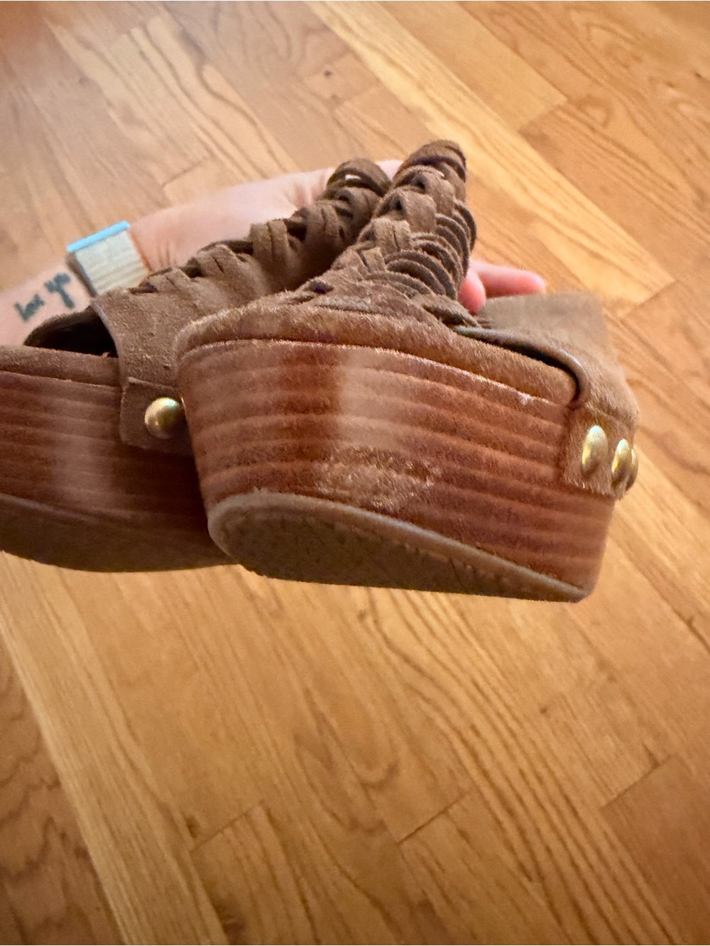 NWOT Michael Kors Westly Suede Mules Heels - Picture 5 of 8